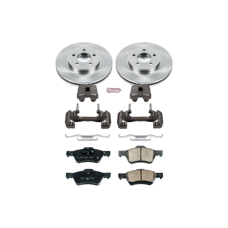 Power Stop 10-12 Ford Escape Front Autospecialty Brake Kit w/Calipers Brake Kits - OE PowerStop