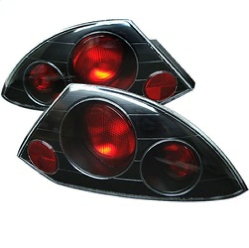 Spyder Mitsubishi Eclipse 00-02 Euro Style Tail Lights Black ALT-YD-ME00-BK Tail Lights SPYDER