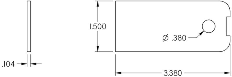 Camburg Gold Fender Washer 10 Pack (aluminum washer bolt body clip 1/8in. tab) Hardware - Singles Camburg