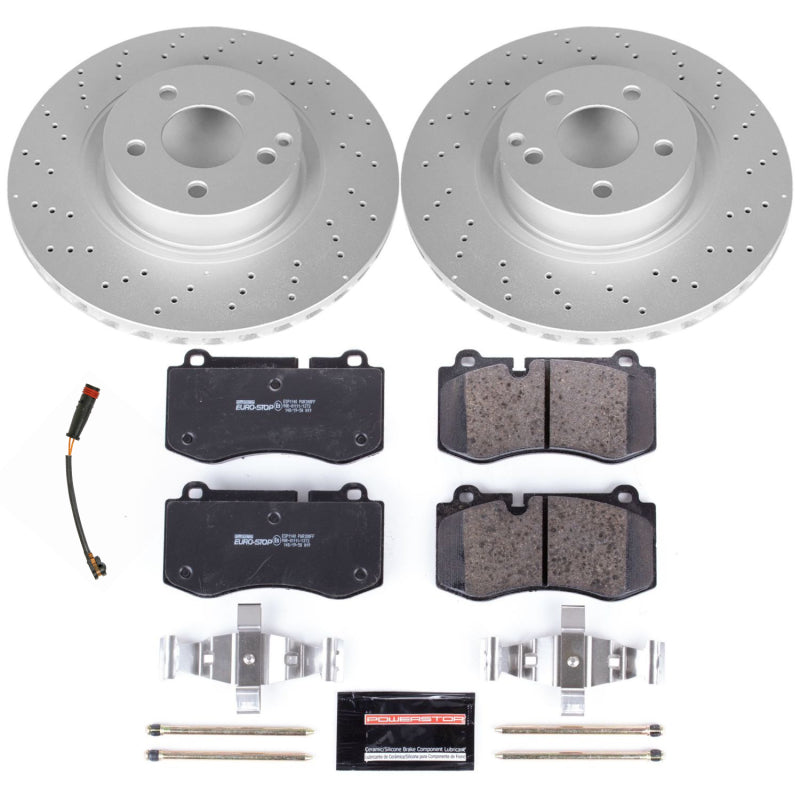 Power Stop 07-08 Mercedes-Benz CL550 Front Euro-Stop Brake Kit Brake Kits - OE PowerStop