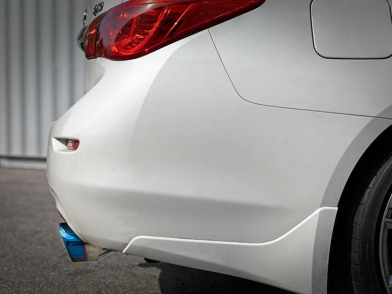 aFe Takeda 2.5in 304 SS Cat-Back Exhaust System w/ Blue Flame Tips 16-18 Infiniti Q50 V6-3.0L (tt) Catback aFe