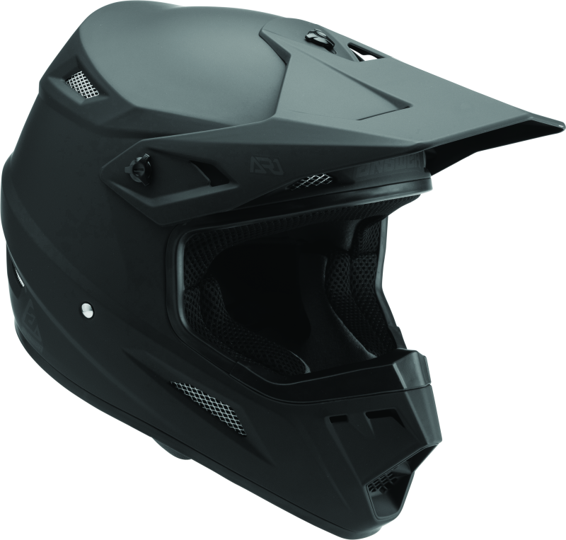 Answer AR1 Solid Helmet Matte Black Youth - Large Helmets and Accessories Answer