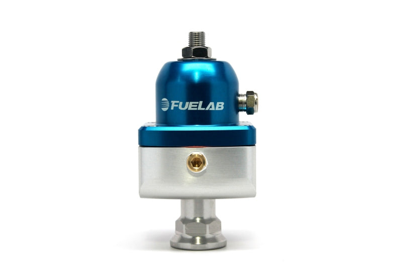 Fuelab 555 Carb Adjustable FPR Blocking 4-12 PSI (1) -8AN In (2) -8AN Out - Blue Fuel Pressure Regulators Fuelab