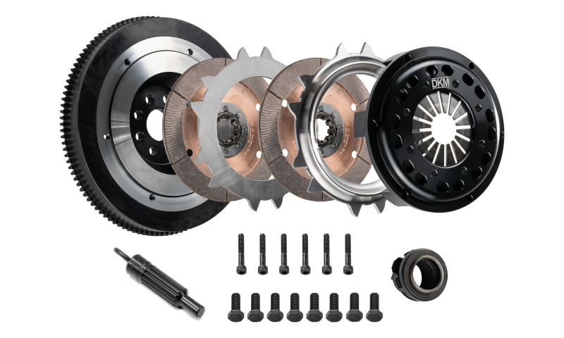 DKM Clutch 01-06 Mini Cooper/S R53 184mm Ceramic Twin Disc MR Clutch w/Flywheel (750 ft/lbs Torque) Clutch Kits - Multi DKM Clutch