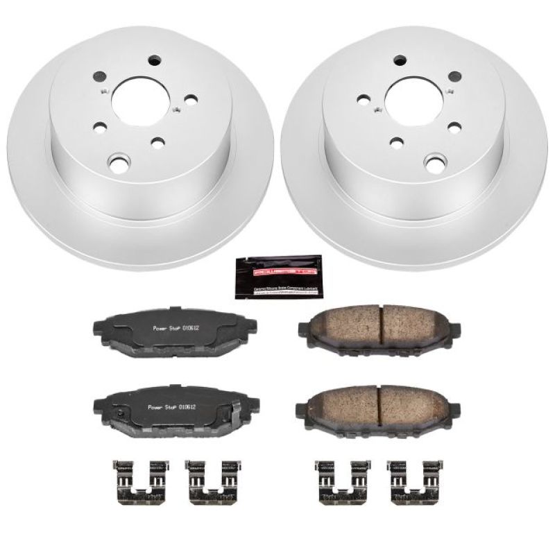 Power Stop 16-18 Subaru Crosstrek Rear Z17 Evolution Geomet Coated Brake Kit Brake Kits - Performance Blank PowerStop