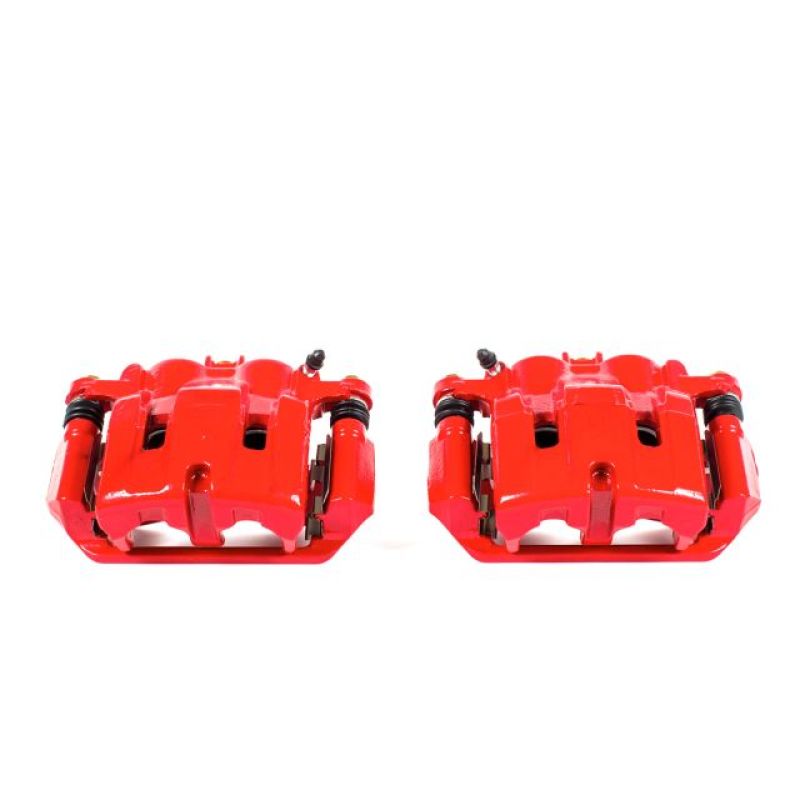 Power Stop 09-14 Acura TL Front Red Calipers w/Brackets - Pair Brake Calipers - Perf PowerStop