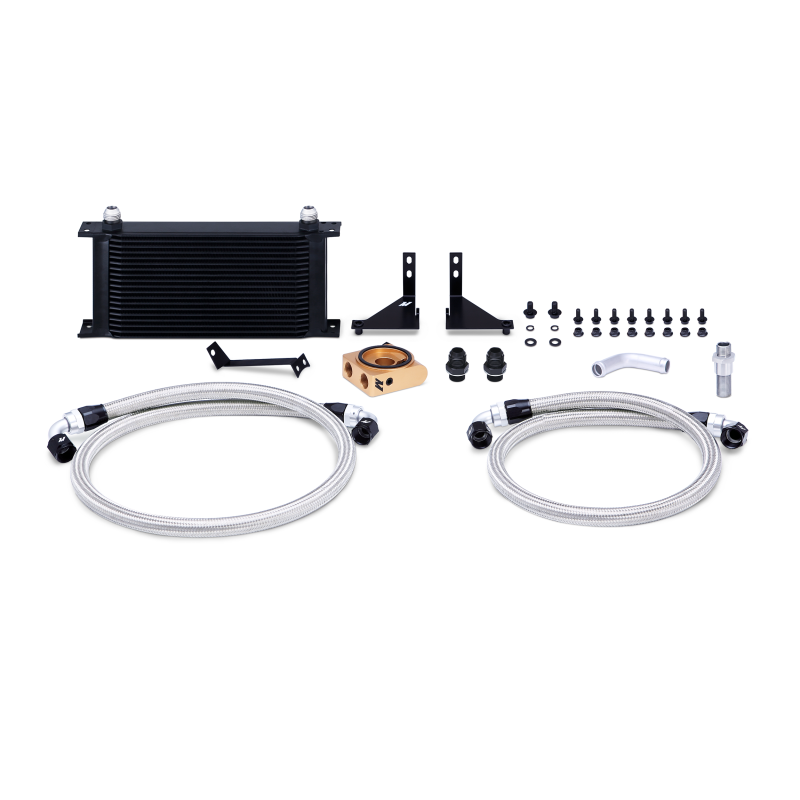 Mishimoto 14-16 Ford Fiesta ST Thermostatic Oil Cooler Kit - Black Oil Coolers Mishimoto