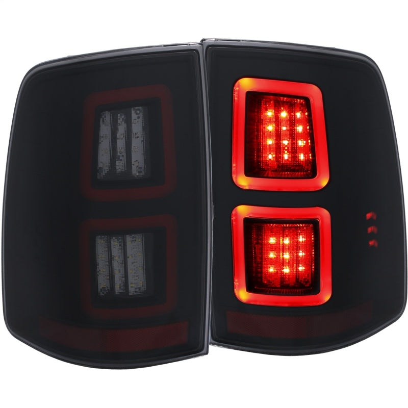ANZO LED Smoke 13-17 Dodge Ram 1500/2500/3500 LED Taillights Smoke Tail Lights ANZO