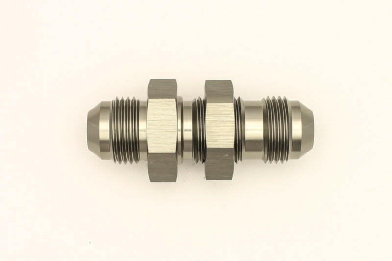 DeatschWerks 8AN Male Flare To 8AN Male Flare Bulkhead Adapter (Incl. Nut) Fittings DeatschWerks