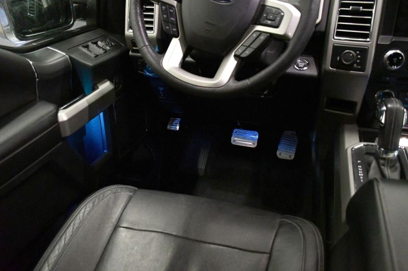 Putco 15-20 Ford F-150 (Kit) Incl Accelerator / Brake / Parking Brake Liquid Pedals - Track Design Pedals Putco