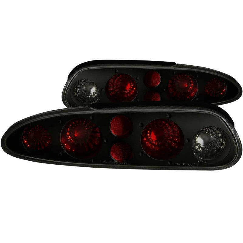ANZO 1993-2002 Chevrolet Camaro Taillights Dark Smoke Tail Lights ANZO