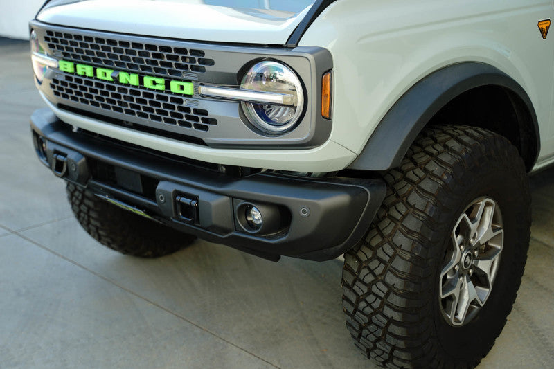 DV8 Offroad 2021 Ford Bronco Capable Bumper Slanted Front License Plate Mount Uncategorized DV8 Offroad