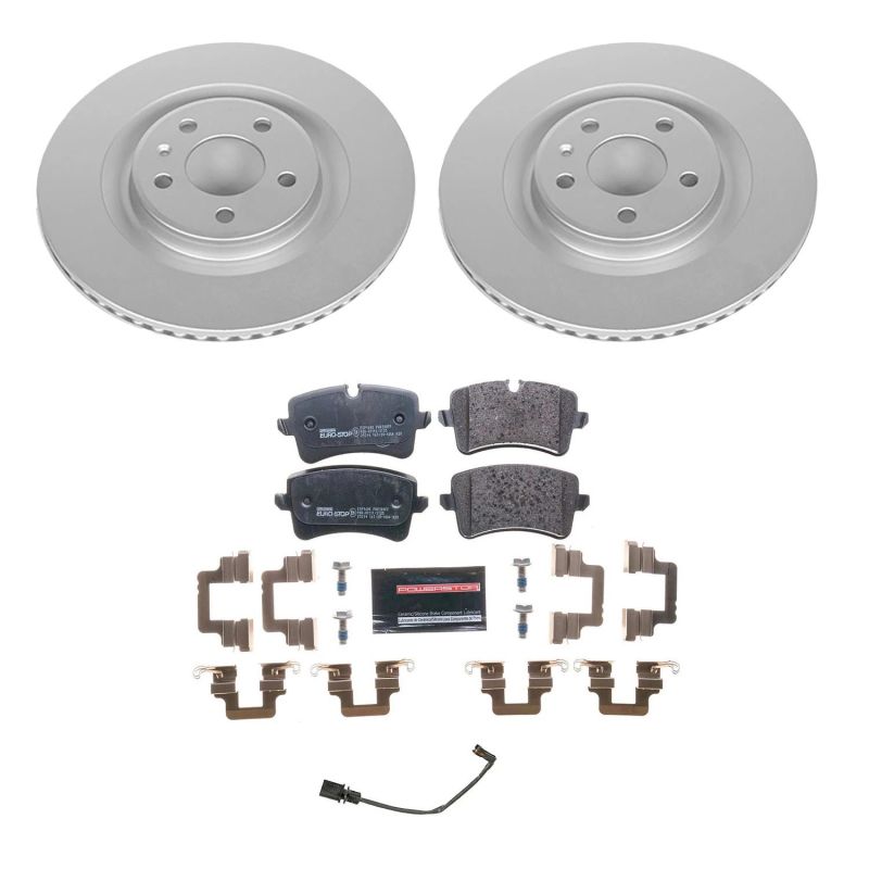 Power Stop 14-18 Audi A6 Rear Euro-Stop Brake Kit Brake Kits - OE PowerStop