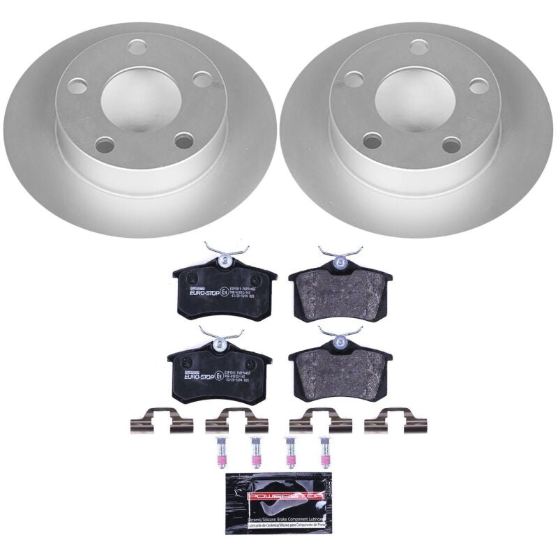 Power Stop 99-05 Volkswagen Passat Rear Euro-Stop Brake Kit Brake Kits - OE PowerStop