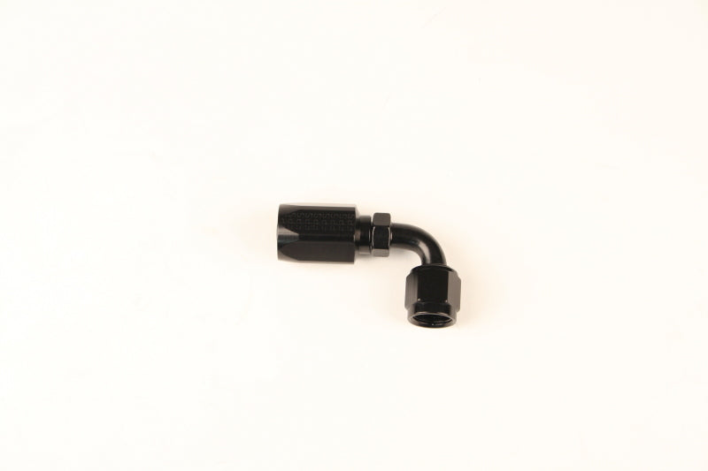 Fragola -6AN x 90 Degree Hose End Aluminum - Black Only Fittings Fragola