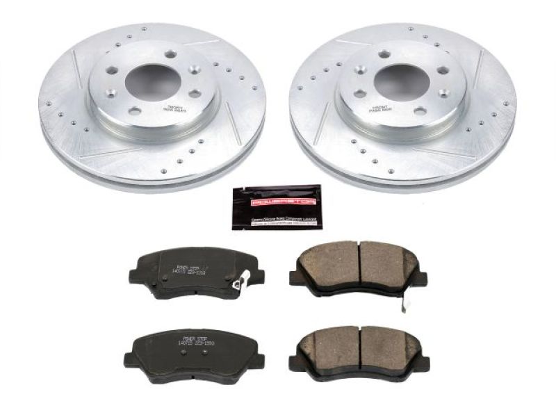 Power Stop 12-18 Hyundai Accent Front Z23 Evolution Sport Brake Kit Brake Kits - Performance D&S PowerStop