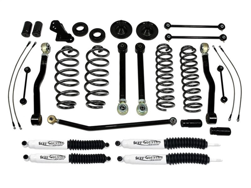 Tuff Country 07-18 Jeep Wrangler JK (4 door Only) 4in Lift Kit EZ-Flex (No Shocks) Lift Kits Tuff Country