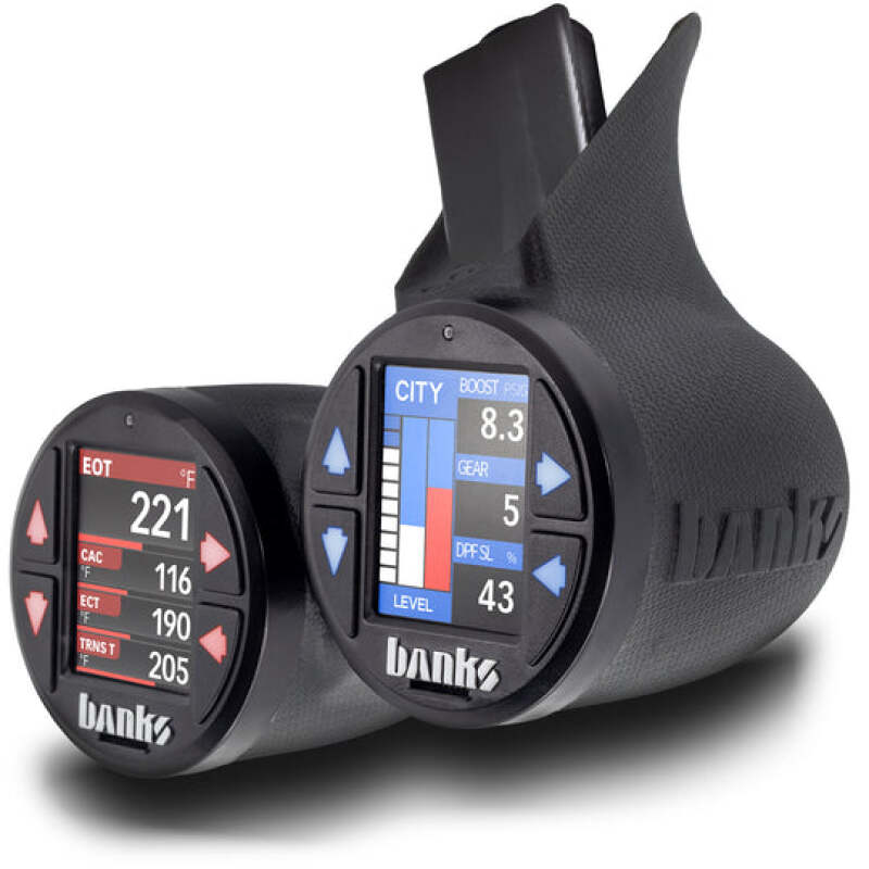 Banks Gauge Pod Kit 2023-2024 Ford F250-450 & 2021-24 F150 iDash Stealth Pod Mount - Dual Gauge Performance Monitors Banks Power
