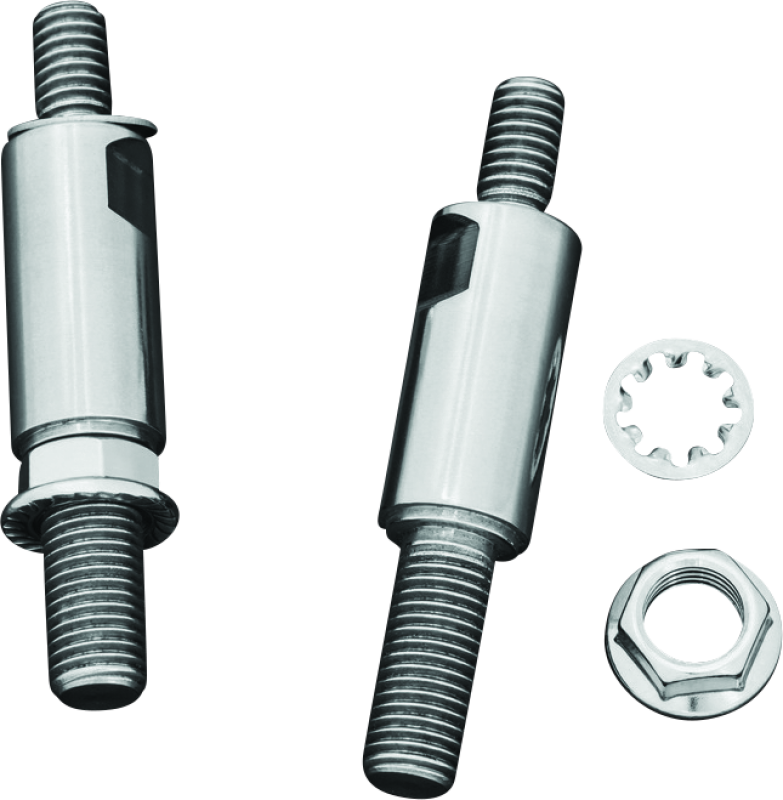 Kuryakyn Raised Mirror Adaptors Metric Models (Excluding Yamaha) Chrome Rear View Mirrors Kuryakyn