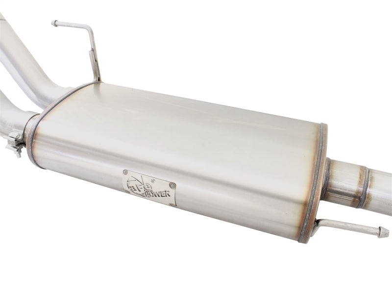 aFe MACHForce XP Exhaust 3in SS Dual Side Exit CB w/ Black Tips 15 Ford F150 Ecoboost V6-2.7L/3.5L Catback aFe