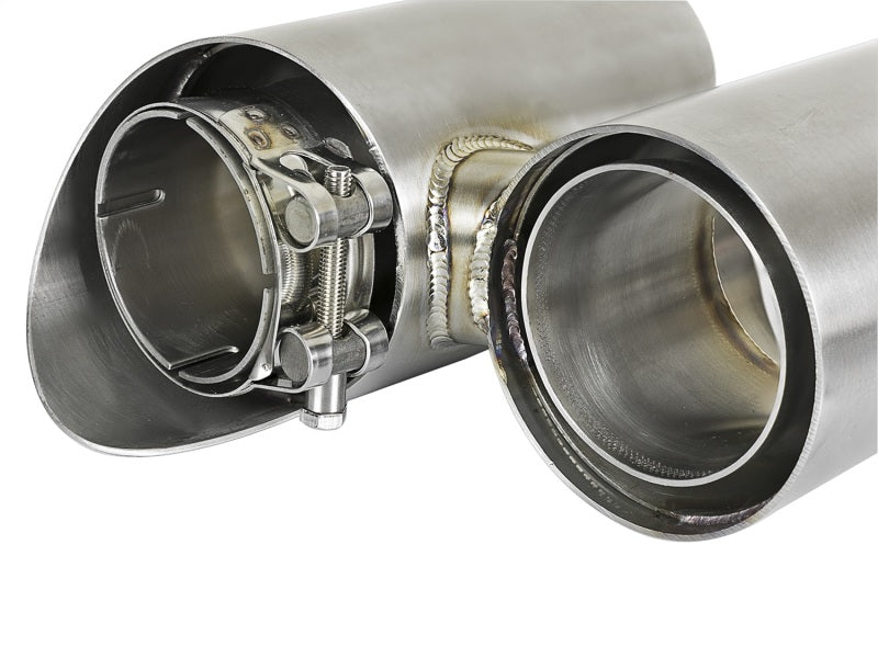 aFe MACH Force-Xp 304 SS OE Exhaust Tips Polished 12-16 Porsche 911 (C2S 991) H6 3.8L Catback aFe