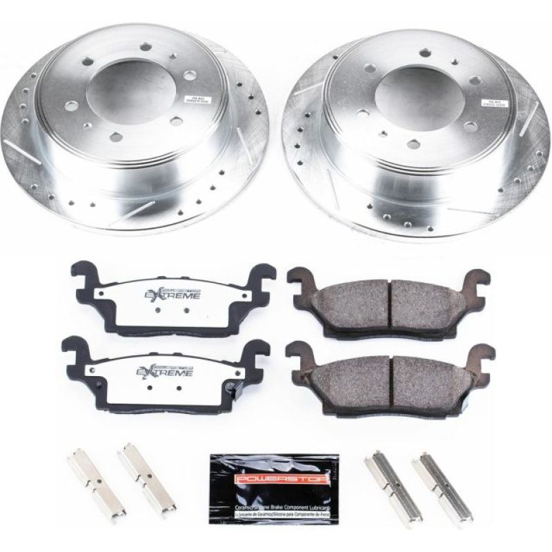 Power Stop 06-10 Hummer H3 Rear Z36 Truck & Tow Brake Kit Brake Kits - Performance D&S PowerStop