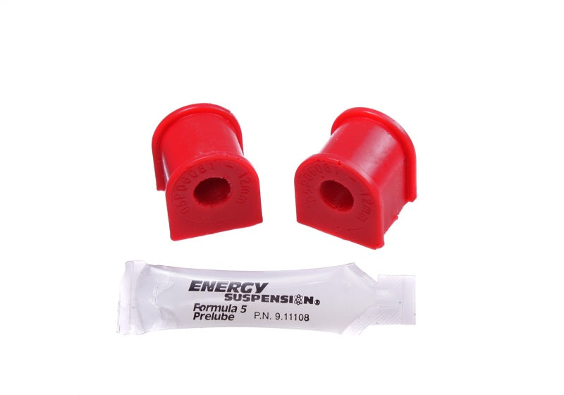 Energy Suspension 06-11 Honda Civic (Excl Si) 12mm Rear Sway Bar Bushings - Red Bushing Kits Energy Suspension