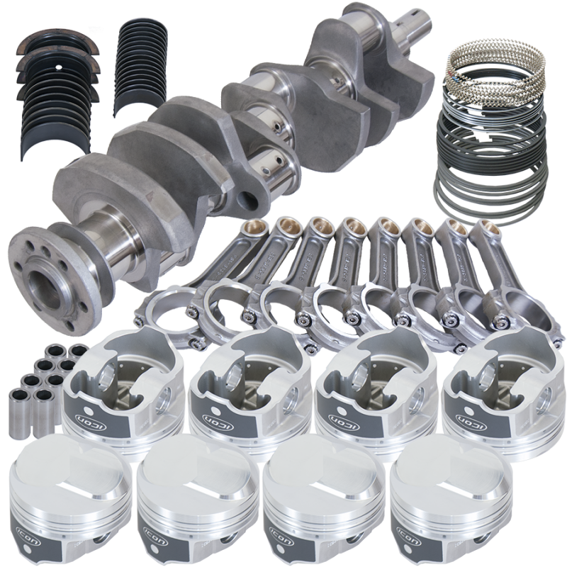 Eagle Chevy 454 4.000in Crank 6.135in I-Beam Rods 43cc Dome 4.350in Pistons Rotating Assembly Rotating Assemblies Eagle