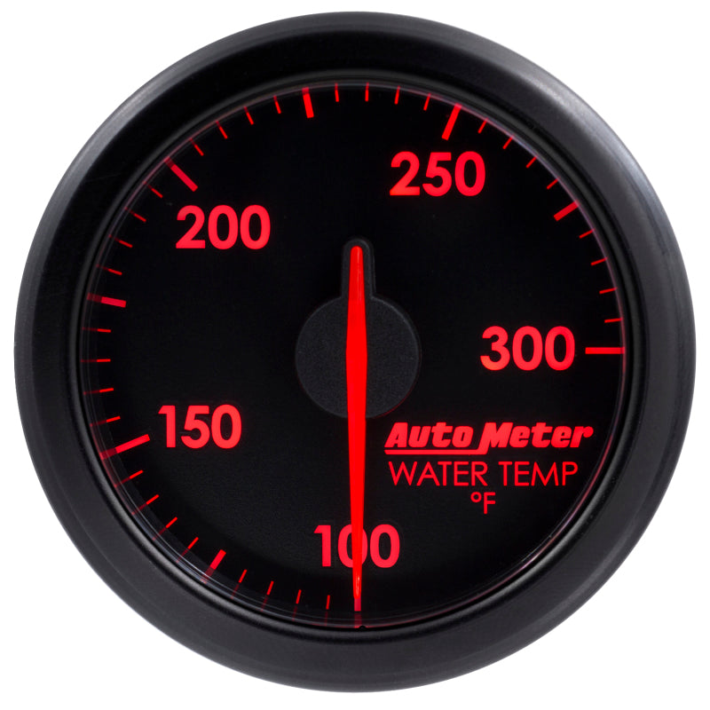 Autometer Airdrive 2-1/6in Water Temperature Gauge 100-300 Degrees F - Black Gauges AutoMeter