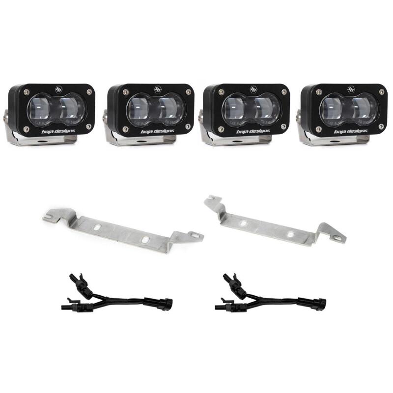 Baja Designs 2025 Toyota 4Runner S2 SAE Fog Pocket Light Kit - Clear Light Bars & Cubes Baja Designs