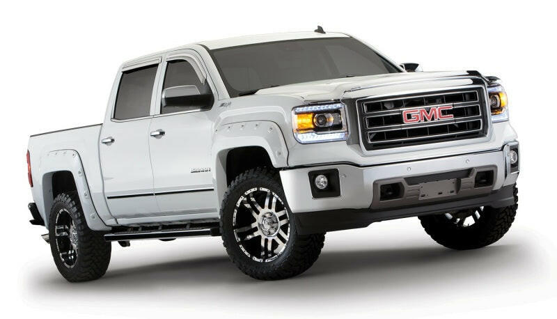 Bushwacker 16-18 GMC Sierra 1500 Boss Pocket Style Flares 4pc - Black Fender Flares Bushwacker