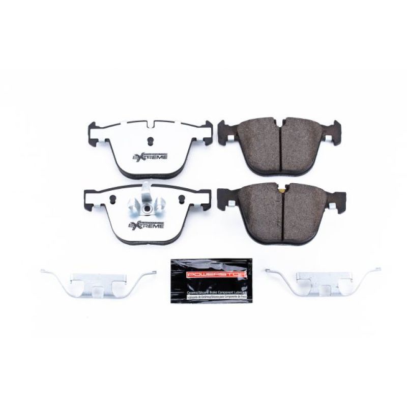 Power Stop 10-17 BMW 535i GT Rear Z26 Extreme Street Brake Pads w/Hardware Brake Pads - Performance PowerStop