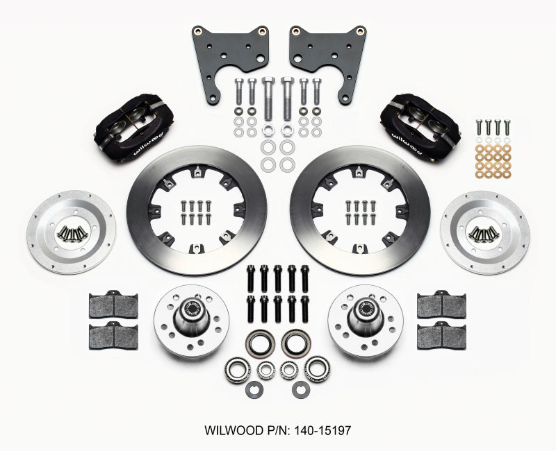 Wilwood Forged Dynalite Front Kit 12.19in 65-72 CDP C Body -Drum Big Brake Kits Wilwood