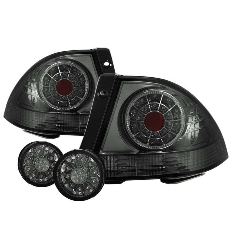Spyder 01-03 Lexus IS300 LED Tail Lights w/Inner Trunk Lights - Smoke (ALT-YD-LIS300-LED-SET-SM) Tail Lights SPYDER