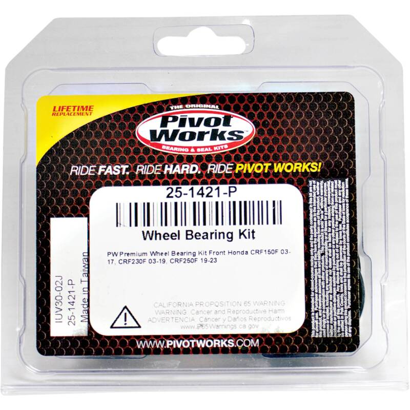 Pivot Works Honda Wheel Bearing Kit Premium Bearings Control Arms Pivot Works