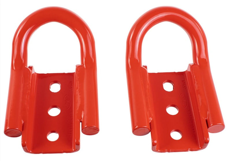 Ford Racing 21-23 Bronco Rear Tow Hook Pair - Red Tow Hooks Ford Racing