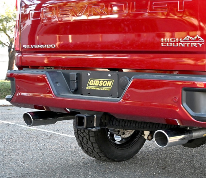 Gibson 20-22 Silverado/GMC Sierra 2500 HD 6.6L Crew Cab (Long Bed) Cat-Back Dual Split Exhaust Catback Gibson