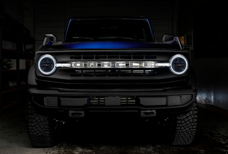 Oracle 21-22 Ford Bronco Headlight Halo Kit w/DRL Bar - Base Headlights -w/RF Controller Headlights ORACLE Lighting