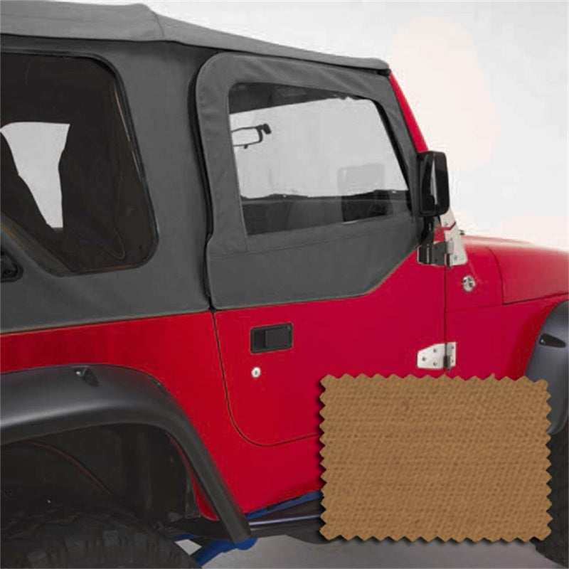 Rugged Ridge Upper Soft Door Kit Spice 97-06 Jeep Wrangler Doors Rugged Ridge
