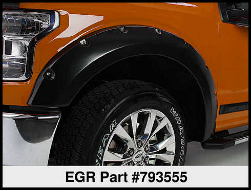 EGR 19-22 Ford Ranger Traditional Bolt-On Look Fender Flares With Black-Out Bolt Kit Set Of 4 Fender Flares EGR