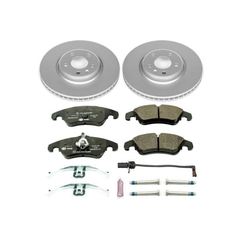 Power Stop 12-16 Audi A4 Front Euro-Stop Brake Kit Brake Kits - OE PowerStop