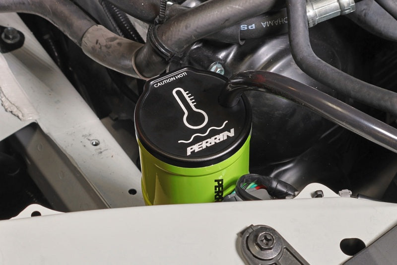 PERRIN 02-25 Subaru WRX / 04-21 STI / 13-25 BRZ/GR86/FRS/86 Coolant Overflow Tank - Neon Yellow Coolant Reservoirs Perrin Performance