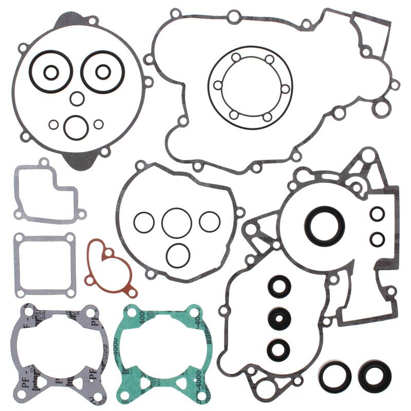 Vertex Gaskets 04-11 KTM SX 105 Complete Gasket Kit w/ Oil Seals Engine Hardware Vertex Pistons