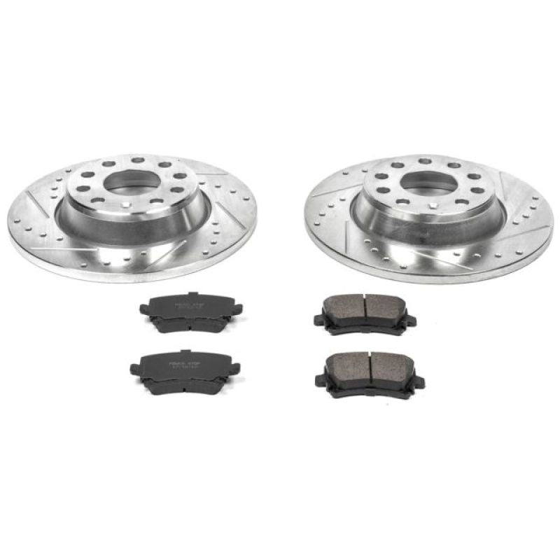 Power Stop 06-09 Audi A3 Rear Z23 Evolution Sport Brake Kit Brake Kits - Performance D&S PowerStop