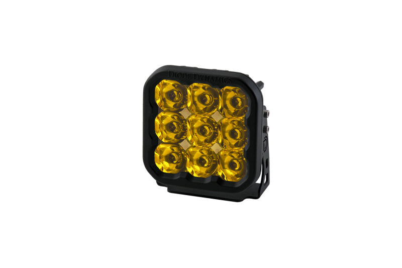 Diode Dynamics SS5 LED Pod Pro - Yellow Spot (Single) Light Accessories and Wiring Diode Dynamics