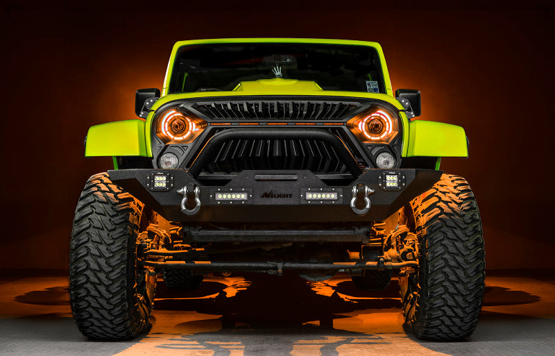 ORACLE Lighting 0718 Jeep Wrangler JK Oculus 7in ColorSHIFT Bi-LED Projector Headlights Light Bars & Cubes ORACLE Lighting