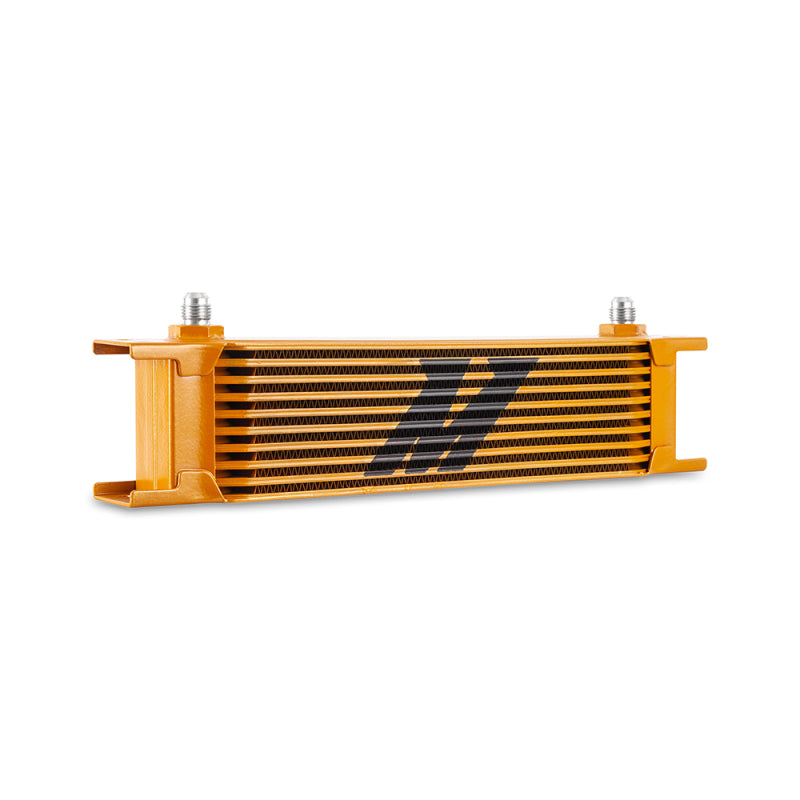 Mishimoto Universal -6AN 10 Row Oil Cooler - Gold Oil Coolers Mishimoto
