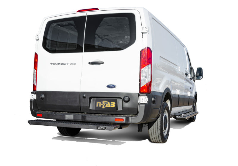 N-Fab Growler Fleet 07-18 Mercedes Sprinter 3 Door Van - Rear Door Step - Tex. Black Running Boards N-Fab