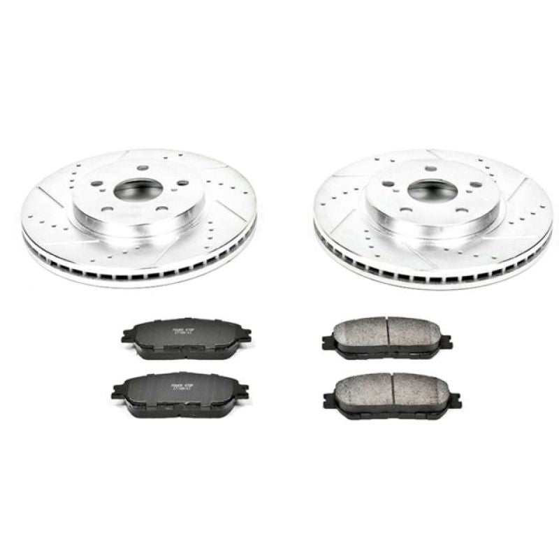 Power Stop 05-07 Toyota Avalon Front Z23 Evolution Sport Brake Kit Brake Kits - Performance D&S PowerStop