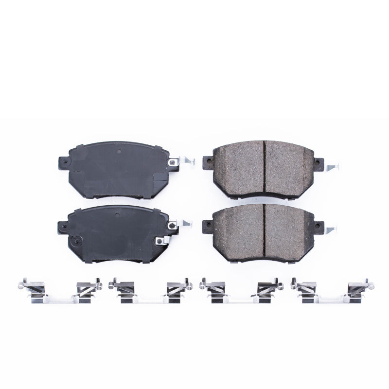 Power Stop 03-06 Infiniti FX35 Front Z17 Evolution Ceramic Brake Pads w/Hardware Brake Pads - OE PowerStop